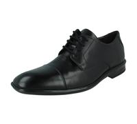 Hommes Clarks Bout Arrondi Habillé Chaussures à Lacets Cuir Bensley Casquette