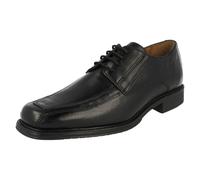 Hommes Clarks 'Driggs Marche' Cuir Noir Smart Chaussures à Lacets - Largeur G