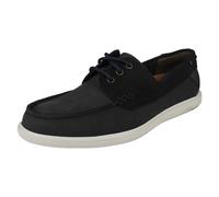 Hommes Clarks Cuir Lacet Été Décontracté Pont Nubuck Chaussures Bratton Bateau