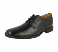 Hommes Clarks Habillé Bout Arrondi Lacet Cuir Lisse Chaussures Tilden Uni