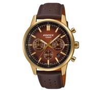 Hommes Classique Japon Quartz Analogique Montre Chronographe CASIO EFR-575CL-5AEF Marron Sélectionnez 40.5mm