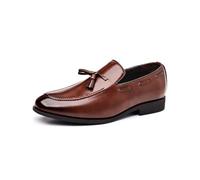Hommes Classique Mocassins À Pampilles Cuir Synthétique Poids Léger Mocassin Slippers,Marron,45 EU