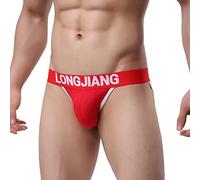 Hommes Confort Micro Slips Slip Haut de Gamme en Coton Haute qualité Respirant Slips Respirant Confortable Tanga Thong Taille Basse Slips de Sport