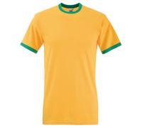 Hommes Contraste Ringer, Fruit of the Loom Manche Courte Deux Ton SPORTS