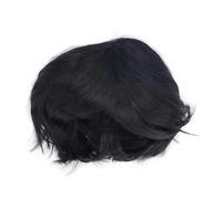 Hommes Cosplay Perruque Cheveux Synthétiques Postiche Courte Toupet pour Fête Halloween Noël Cosplay Costume Vie Quotidienne Fibre Haute Température (Noire)