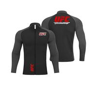 Hommes Cyclisme Veste Thermique Ultimate Fight, Manches Longues Tops Vélo Coupe, Jersey Vélo Manches Longues Automne, vélo(Black,M)