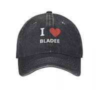 Hommes Dames Mode I Love Bladee Y2K Drain Music Gang Custom Retro Denim Washed Casquettes de Baseball pour Hommes Cowboy Sunscreen Chapeaux Hip Hop Peaked Cap Cadeau Unisexe