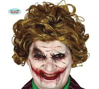 Hommes Déguisement Halloween Souriant Villain Perruque Joker Film Type Sale Vert