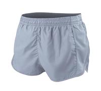 Hommes des Sports Running 1" Élite Divisé Fonctionnement Short avec Côté Engrener Panneau Rapide Sec Shorts Gris XXL