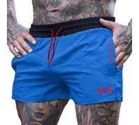 Hommes des Sports Running 4" Élite Divisé Fonctionnement Short Panneau Rapide Sec Shorts Bleu XXL