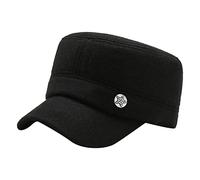 Hommes Épaississement Chaud Oreille Cent avec Chapeau Casual Outdoor Chapeau Hiver E Chapeaux pour Temps Froid pour Hommes, Noir , Taille unique