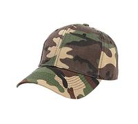 Hommes Féminins Neutres Extérieur Baseball Casquettes Camouflage Réglable Chapeau Visière Bouteille Couvercle Casquette, Vert armée., taille unique
