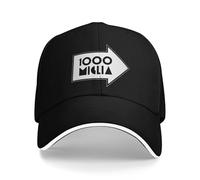 Hommes Femmes 1000 MIGLIA Logo Racing Sandwich Hat, Casquette de Baseball en Plein air Snapback Caps Chapeau de Soleil Chapeau de Papa réglable Été Cool