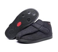 Hommes Femmes Bottes Extra Larges Pour DiabéTiques Chaussures D'ExtéRieur Pour Pieds GonfléS DéFormitéS œDèMes (noir, Adulte, 38, Numérique, Système Taille Chaussures EU, Large)