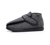 Hommes Femmes Bottes Extra Larges Pour DiabéTiques Chaussures D'ExtéRieur Pour Pieds GonfléS DéFormitéS œDèMes (gris, Adulte, 44, Numérique, Système Taille Chaussures EU, Large)