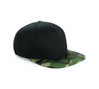 Hommes Femmes Camouflage Casquette Baseball Beechfield Plat Pic Armée Chapeau