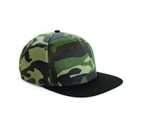 Hommes Femmes Camouflage Casquette Baseball Beechfield Plat Pic Armée Chapeau