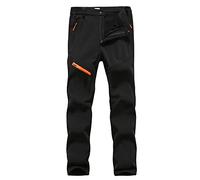 Hommes/Femmes Coupe-Vent Imperméable Pantalon Softshell Respirant Chaud Doublure Polaire Pantalons d'hiver Pantalons d'escalade Hommes Noir XXL