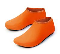 Hommes Femmes Enfants Chaussures D'eau Sport Plage Natation Chaussettes Impression Anti-Dérapant Fitness Yoga Danse Natation Surf Plongée Sous-Marine Chaussure - Type Orange-S 34-35
