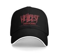 Hommes Femmes Hellfest Out of Bounds 2025 Chapeaux Cool Casquette de Baseball Rock Festival Snapback Chapeau Casual Headewear Ajustement Ajustable