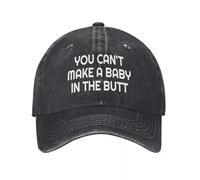 Hommes Femmes Vous ne Pouvez Pas Faire Un bébé dans Les Fesses Casquette de Baseball imprimée Réglable Trucker Dad Hat Casquette de Baseball Snapback