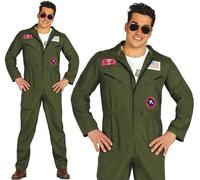 Hommes Fighter Pilote Déguisement Costume Militaire Haut Airman Aviateur Neuf Fg