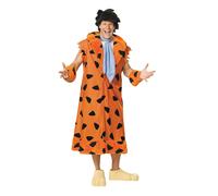 Hommes Fred Flintstone Déguisement + Perruque Personnage Dessin Animé Costume