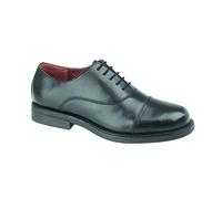 Hommes Haute Brillance à Cape Oxford Cadet Parade Smart Robe Chaussures PVC Sole