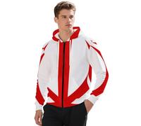 Hommes Hoodie Zip Classique À Capuche L'Islam Iranien Haut Poignet Côtelé Manches Longues Sweat-Shirt Pull Hoody Haut