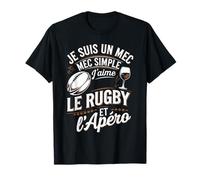 Hommes Humour Rugby Apéro Fans Joueurs Rugbyman Homme T-Shirt