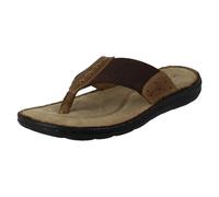 Hommes Hush Puppies Tongs Cuir entre-Doigt Vacances Été Sandales : Alan