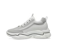 Hommes Invisible Hauteur Croissant Ascenseur Chaussures Hauteur Levage Mode Sneakers Non-Slip Lace-Up Casual Robe Chaussures,3.14inchs(8cms) White,39 EU