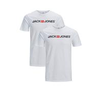 Hommes JACK & JONES Lot 2 T-shirts à manches courtes JJECORP Nouveau