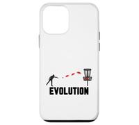 Hommes jetant Le Disque Rouge dans Le Panier Evolution Disc Golf Coque pour iPhone 12 Mini