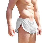 Hommes Lâche Slips Boxer Shorts Mâle Engrener Sexy sous-vêtements Blanc M