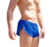 Hommes Lâche Slips Boxer Shorts Mâle Engrener Sexy sous-vêtements Bleu XL