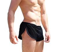 Hommes Lâche Slips Boxer Shorts Mâle Engrener Sexy sous-vêtements Noir L