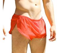 Hommes Lâche Slips Boxer Shorts Mâle Engrener Sexy sous-vêtements Orange L
