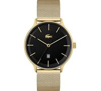 Lacoste Montre Analogique à Quartz pour Homme Collection Club avec Bracelet Milanais en Acier Inoxydable de Couleur Dorée - 2011224