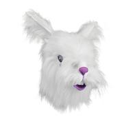 Hommes Lapin Blanc Complet Tête Masque Pâques Déguisement Accessoire Costume