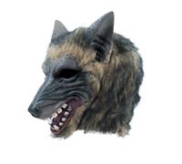 Hommes Loup Complet Tête Masque Brindle Effet Halloween Déguisement Adulte