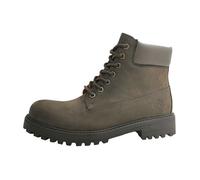 Hommes Lumberjack Bottes à lacets Ankle Boot Cuir Lacets Talon bloc - marron foncé 45