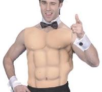 Hommes Mâle Adulte Déguisement Eva Muscle Poitrine & ABS Panneau Neuf Par