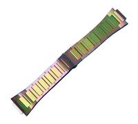 Hommes Métal Bande Montre Remplacement, Extrémité Convexe, Acier Inoxydable Boucle Papillon pour CASIO GM-110/GA-110/DW-5600/GW-B5600/GM2100/GA2100