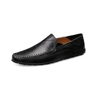 Hommes Mocassins Classiques en Cuir pour Loafers Chaussures Penny Confort Mocassin Conduite Plat Chaussures Noir 43 EU