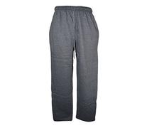 Hommes Molleton Jogging Survêtement bas Pantalons Taille M - XXL aussi PLUS tailles 3XL à 6XL (3XL, Gris Anthracite Ourlet Ouvert)