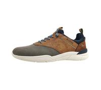 Hommes Mustang Mocassins Textile Lacets Plat - taupe 318 41
