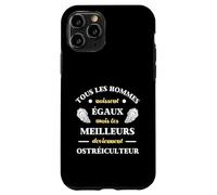 Hommes Naissent égaux ostréiculteur Humour ostréiculture Coque pour iPhone 11 Pro