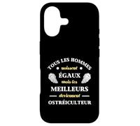 Hommes Naissent égaux ostréiculteur Humour ostréiculture Coque pour iPhone 17