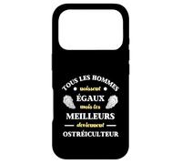 Hommes Naissent égaux ostréiculteur Humour ostréiculture Coque pour iPhone 17 Pro